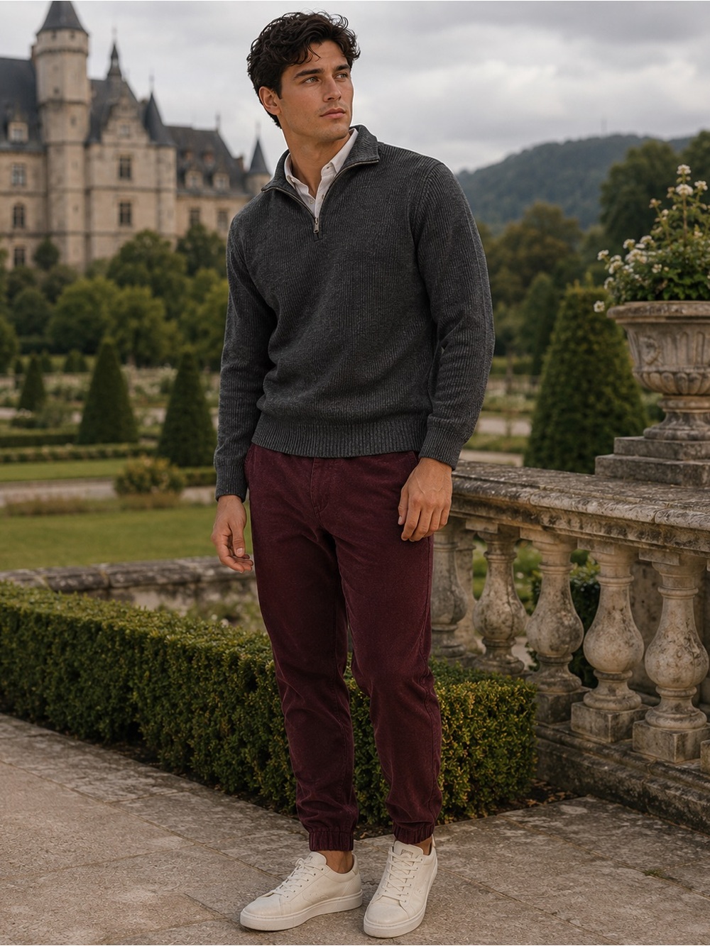 Levi's Men's Deep Burgundy Joggers
